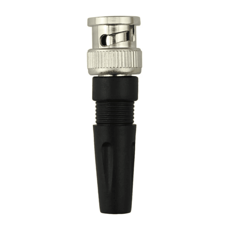 Conector BNC macho recto  Negro
