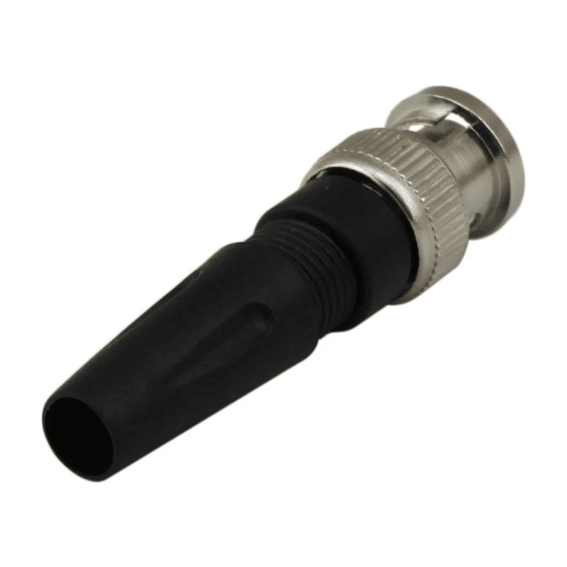 Conector BNC macho recto  Negro
