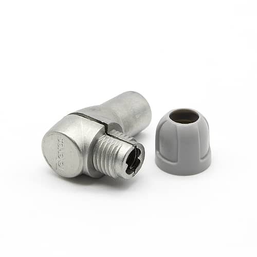 Conector CEI Hembra acodado 9.5mm  Gris