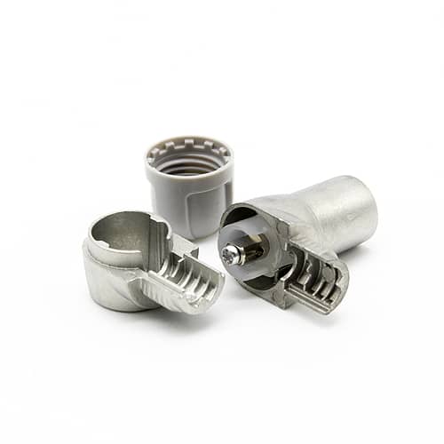 Conector CEI Hembra acodado 9.5mm  Gris