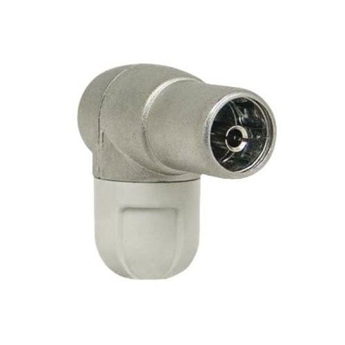 Conector CEI Hembra acodado 9.5mm  Gris