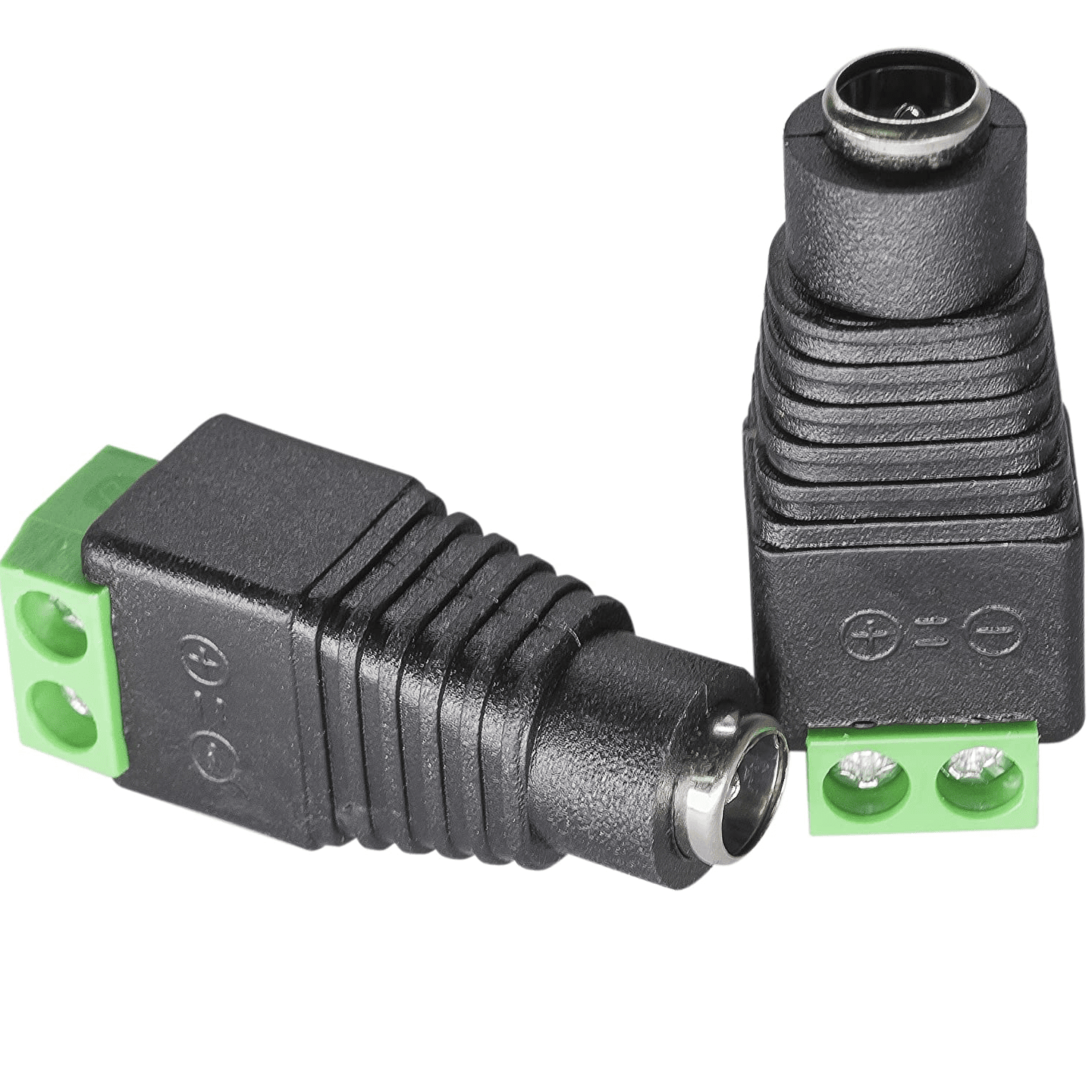 Conector DC hembra 5.5 x 2.1 mm  Negro