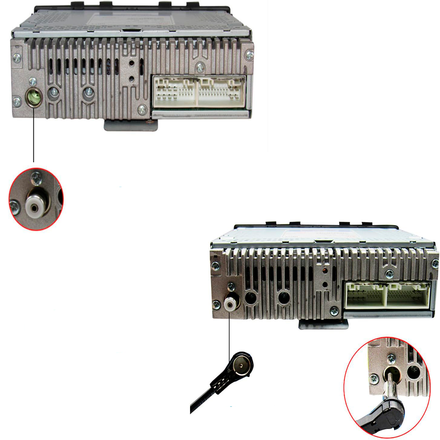 Conector de antena para automovil  Gris