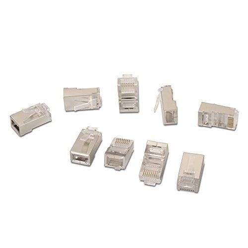 Conector de red RJ45 CAT6 FTP (10ud/bolsa)  Transparente