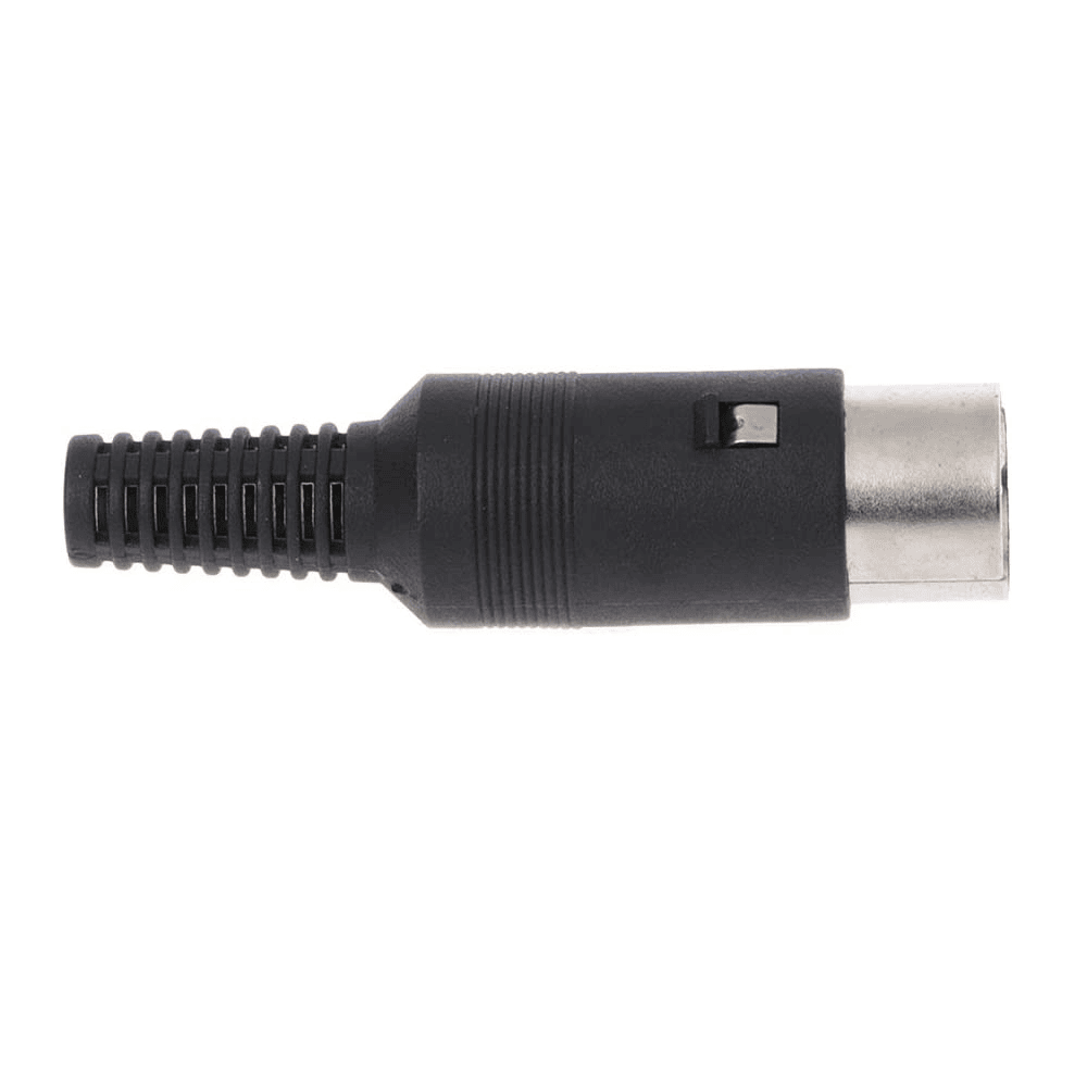 Conector DIN de 8 pines macho  Negro