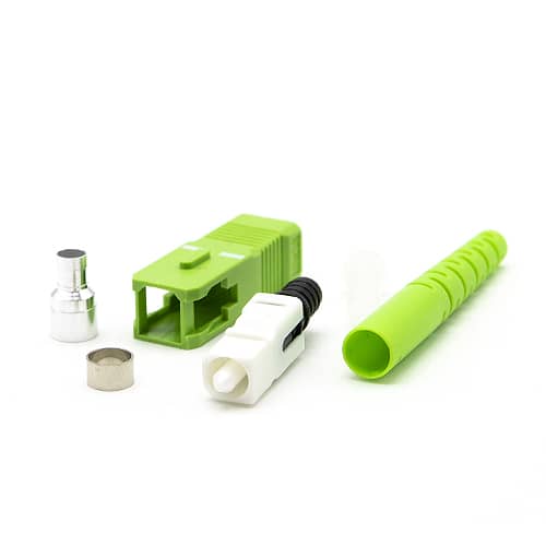 Conector fibra optica SC-APC monomodo 3.0 mm  Verde