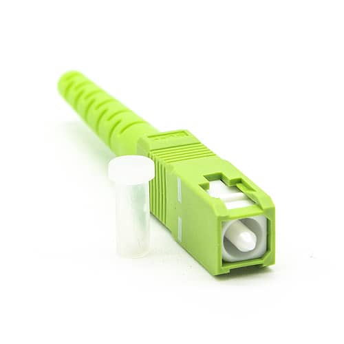 Conector fibra optica SC-APC monomodo 3.0 mm  Verde