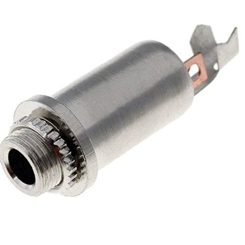 Conector audio jack 3.5 mm estereo hembra base  Gris