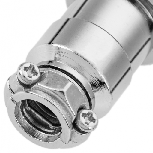Conector micro aviacion aereo GX16 macho de 4pin  Gris