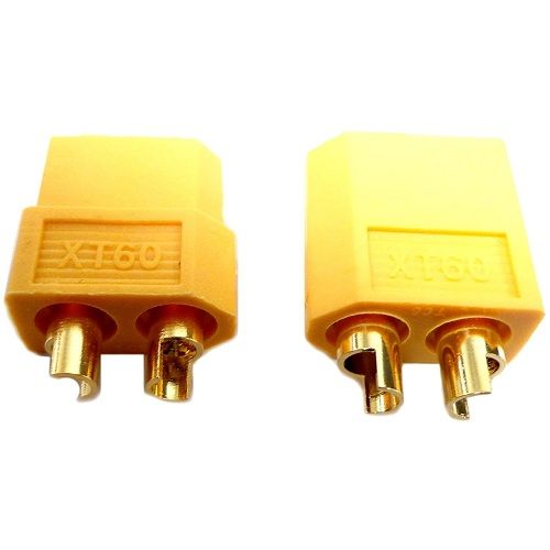 Conector RC XT60 de carga y fuente de alimentacion  Amarillo