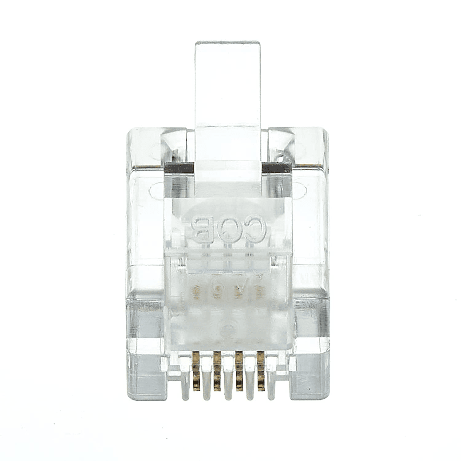 Conector RJ10 (10ud/bolsa)  Transparente