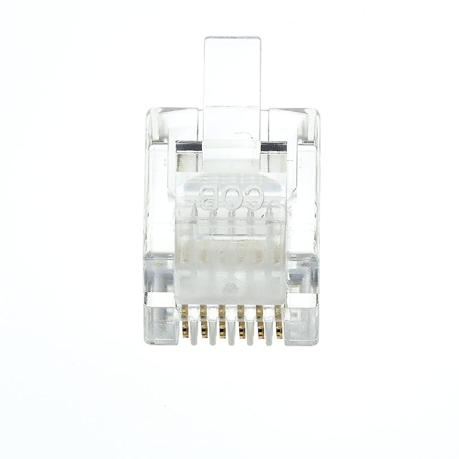 Conector RJ12 (10ud/bolsa)  Transparente