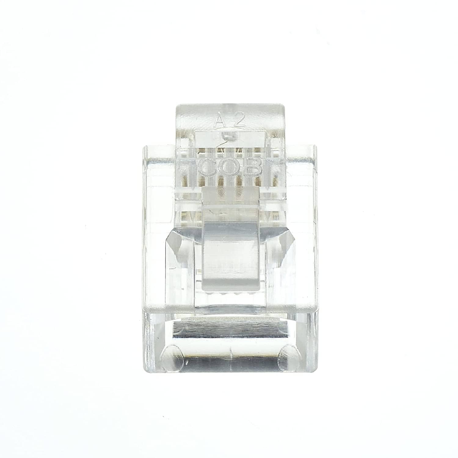 Conector RJ12 (10ud/bolsa)  Transparente