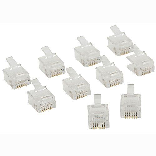 Conector RJ12 (10ud/bolsa) Transparente