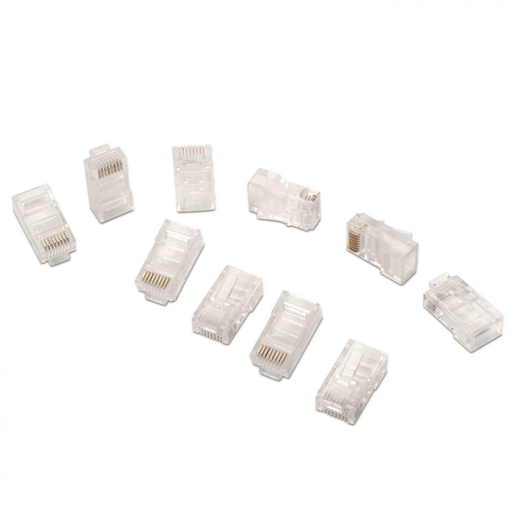 Conector RJ45 CAT6 (100ud/bolsa)  Transparente