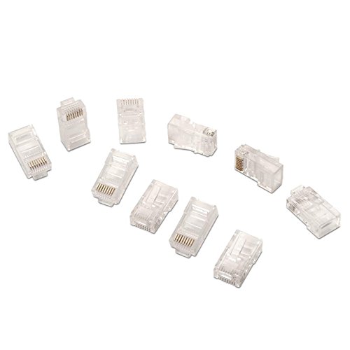 Conector RJ45 CAT6 (10ud/bolsa)  Transparente