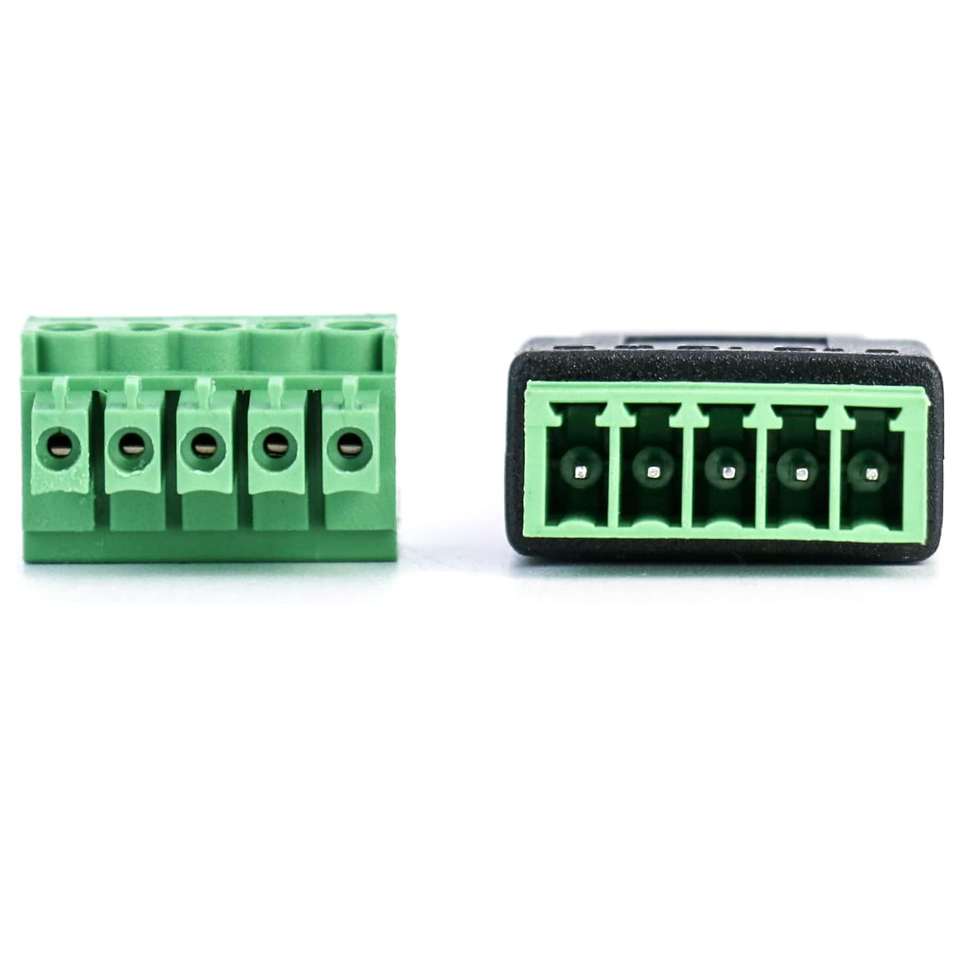 Conector USB hembra terminal de tornillo 5 pin  Negro