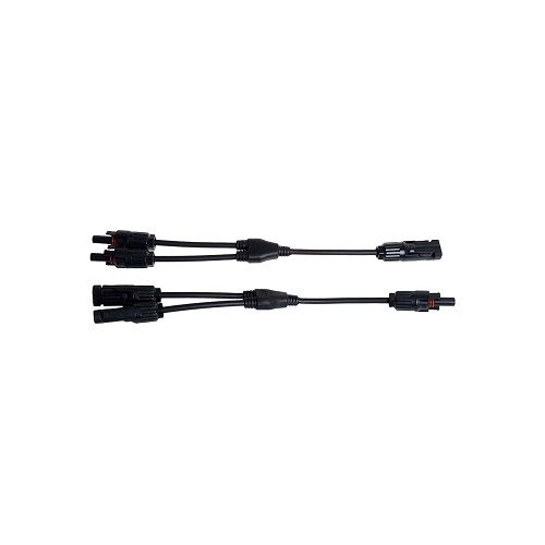 Conectores Multicontact Flexibles MC4 2/1 para Cable de 4-6m  Negro