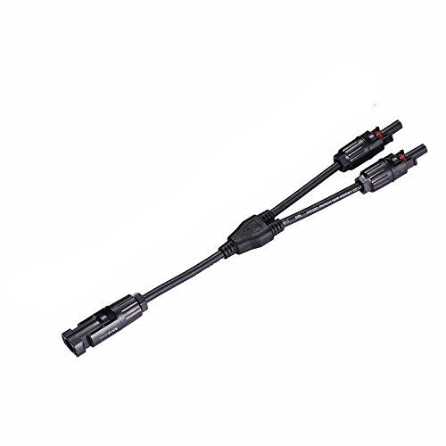 Conectores Multicontact Flexibles MC4 2/1 para Cable de 4-6m  Negro