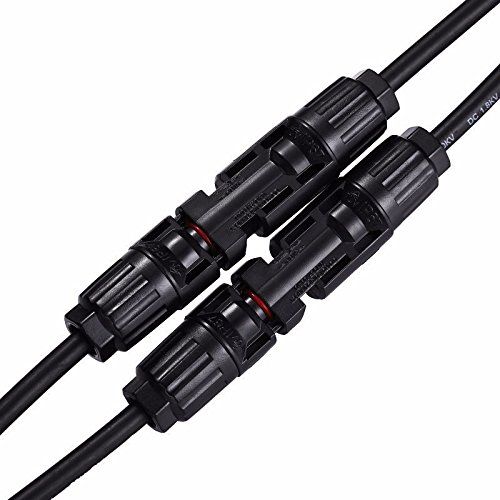 Conectores Multicontact Flexibles MC4 2/1 para Cable de 4-6m  Negro