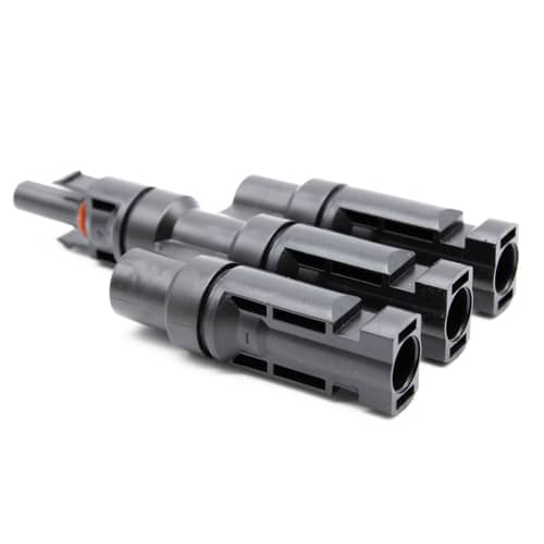 Conectores Multicontact MC4 3/1 para cable de 4-6mm2  Negro