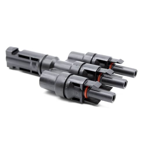 Conectores Multicontact MC4 3/1 para cable de 4-6mm2  Negro