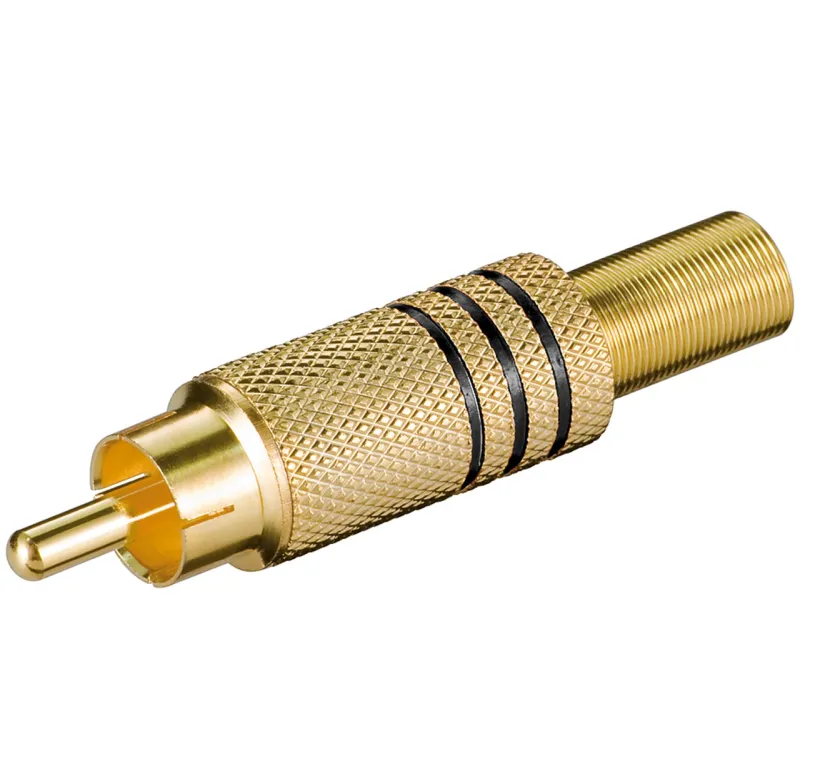 Conectores RCA - N  Dorado