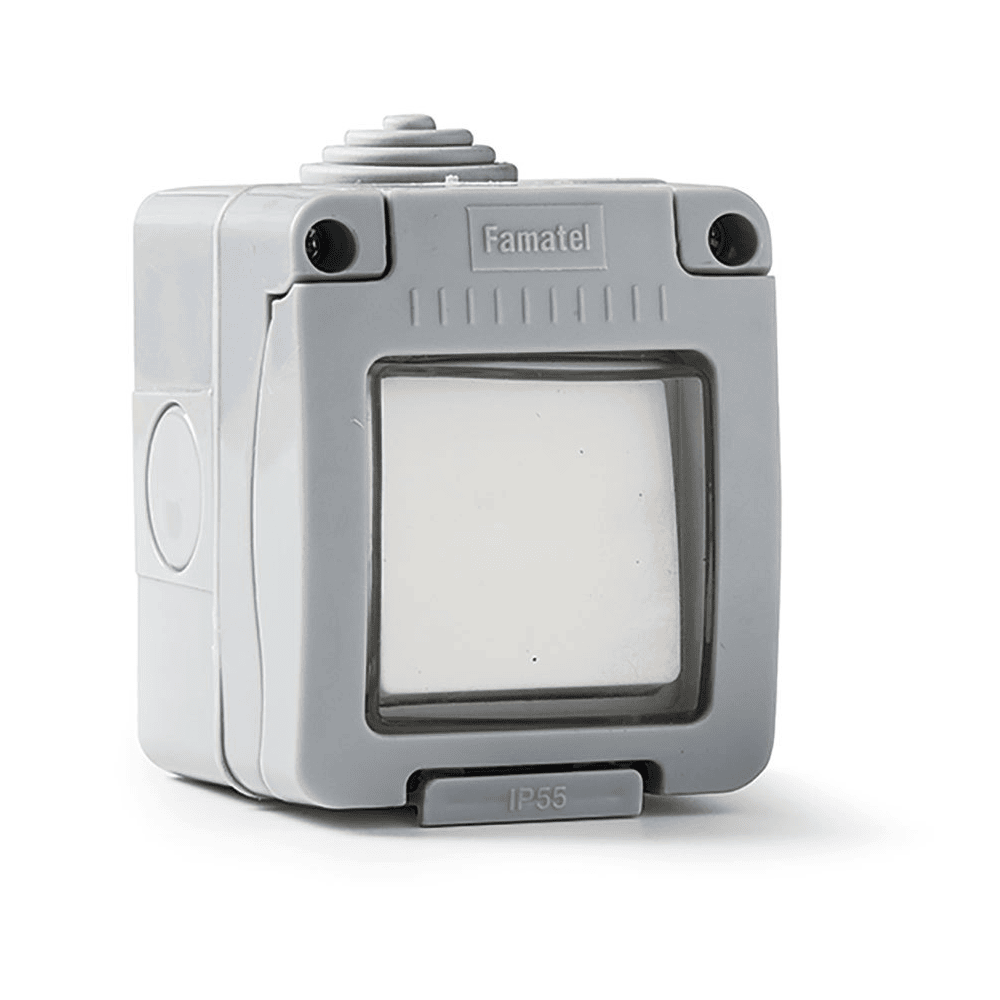 Conmutador estanco 10A IP55  Blanco