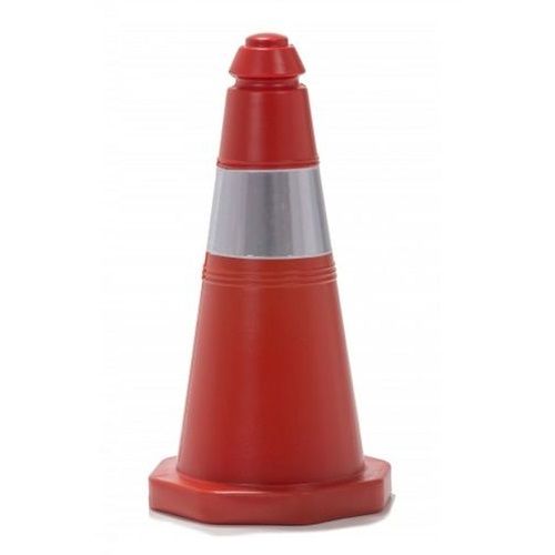 Cono trafico señalizacion ligero con reflector de 50 cm  Rojo