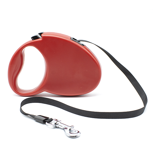 Correa extensible para perros de tamaño mediano y pequeño 5 M Rojo