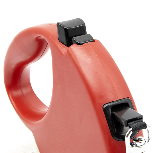 Correa extensible para perros de tamaño mediano y pequeño 5 M Rojo