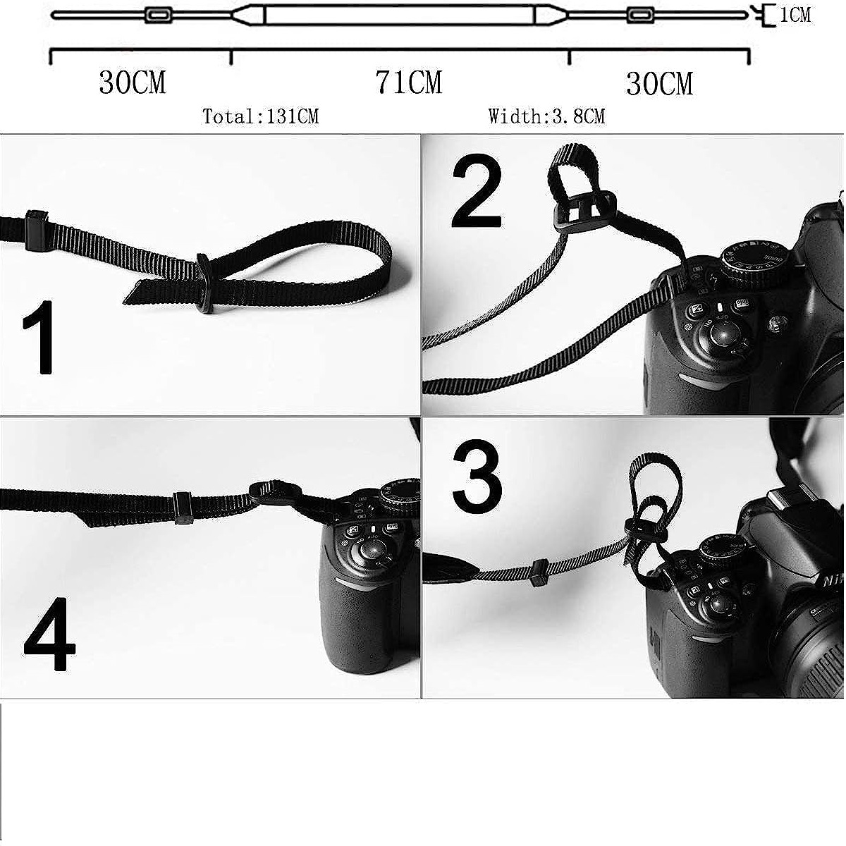 Correa para camara DSLR Compatible con Nikon Canon Sony v4