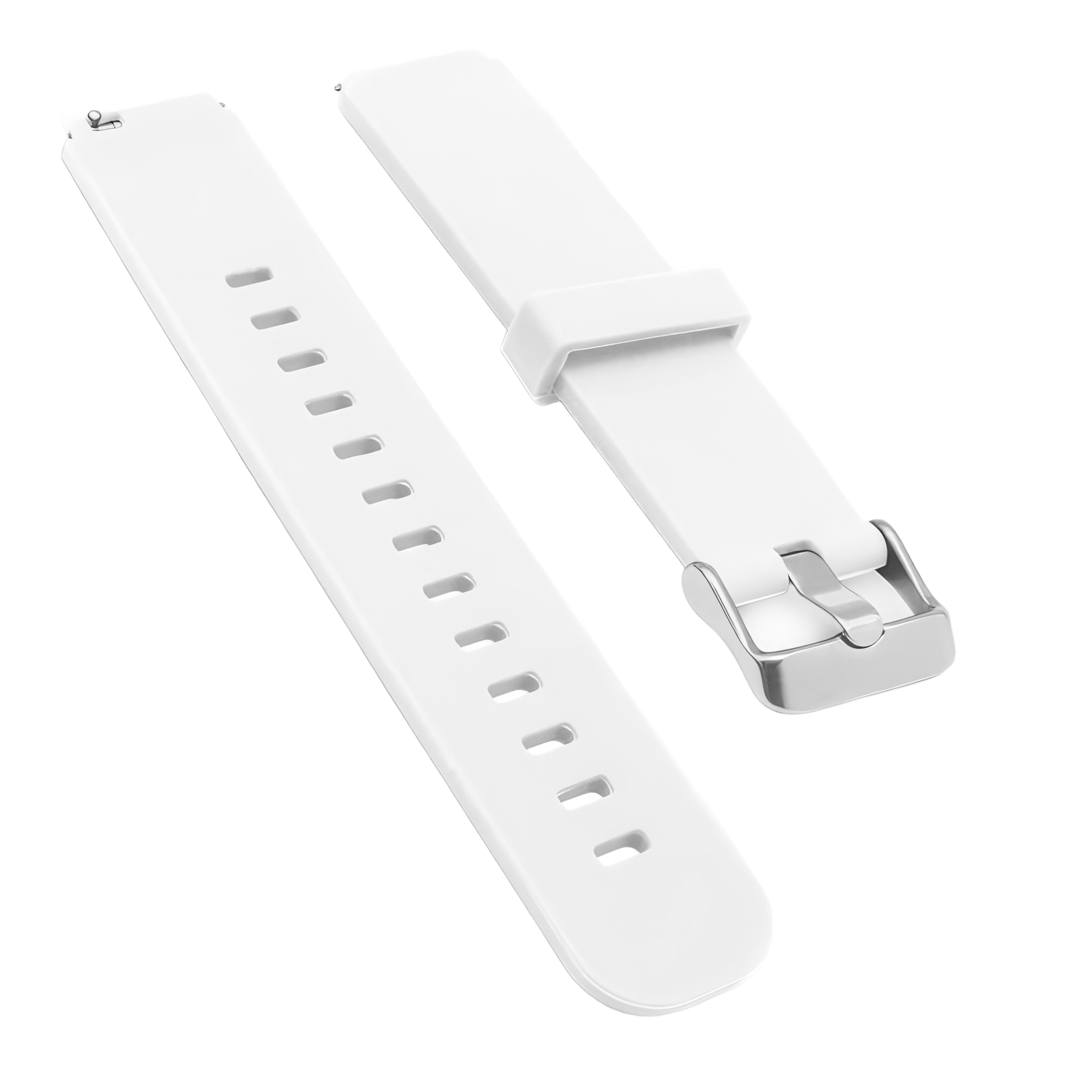 Correa reloj silicona liberacion rapida v2 18 mm Blanco