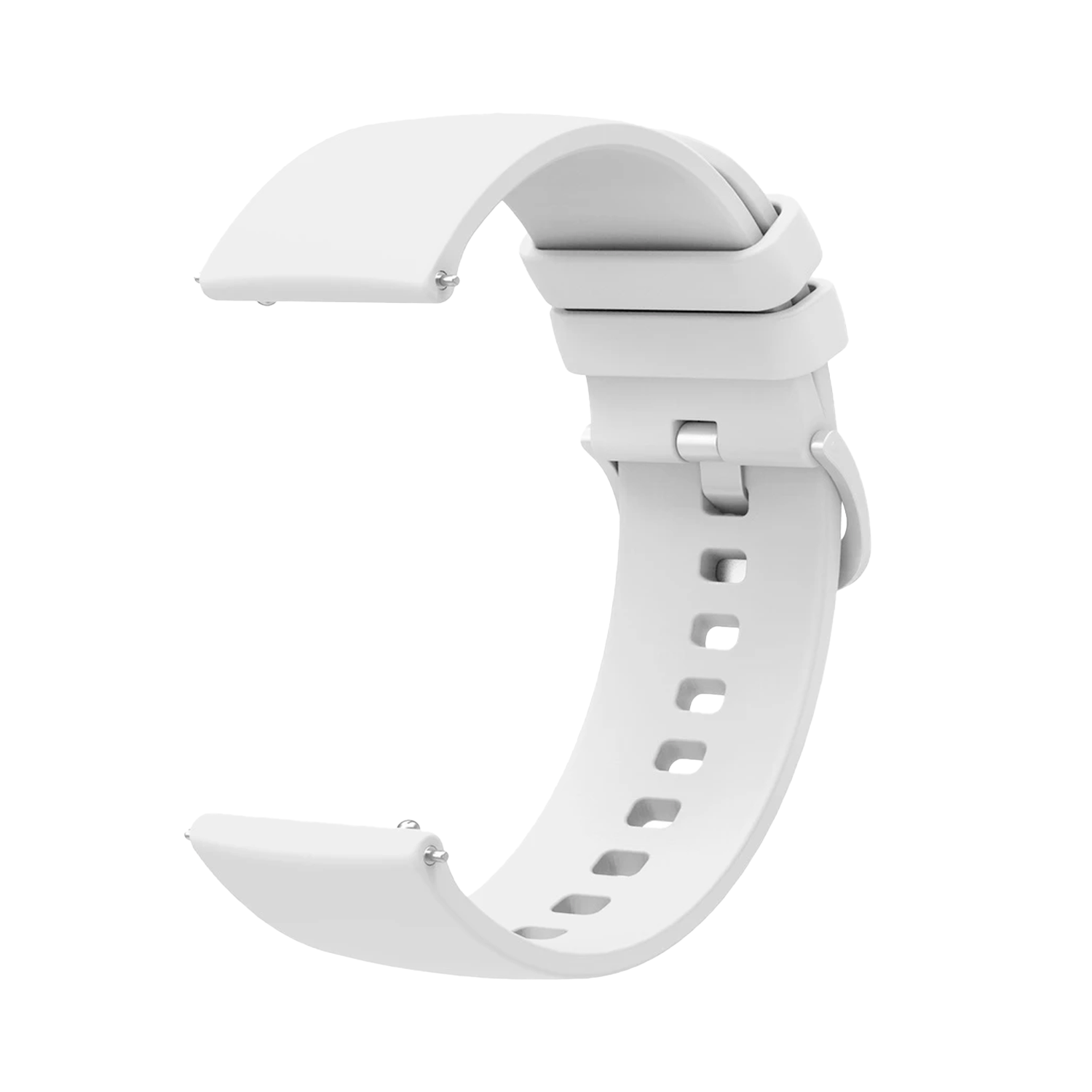 Correa reloj silicona liberacion rapida v2 18 mm Blanco