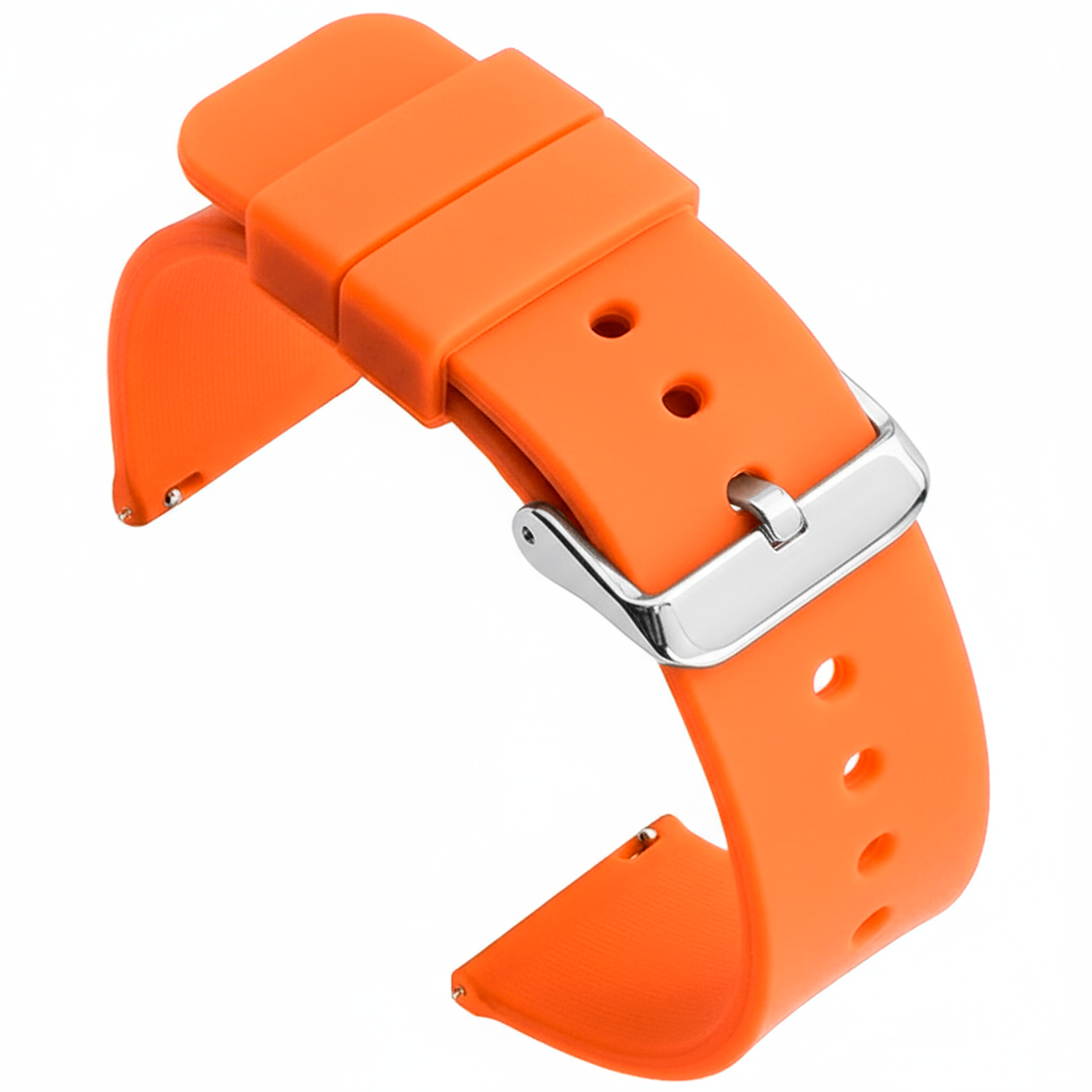 Correa Reloj Silicona Liberación Rápida 18 mm Naranja