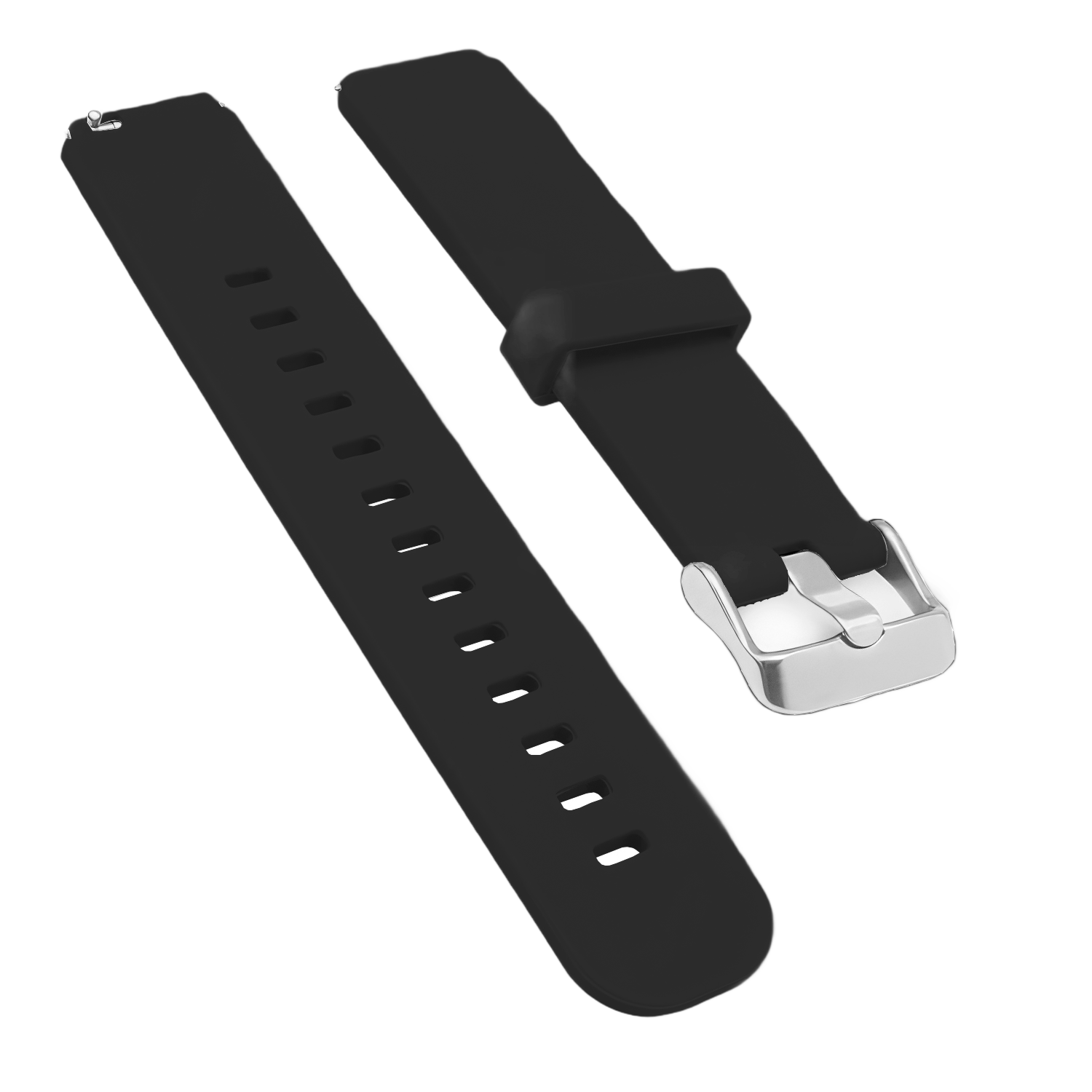 Correa reloj silicona liberacion rapida v2 18 mm Negro