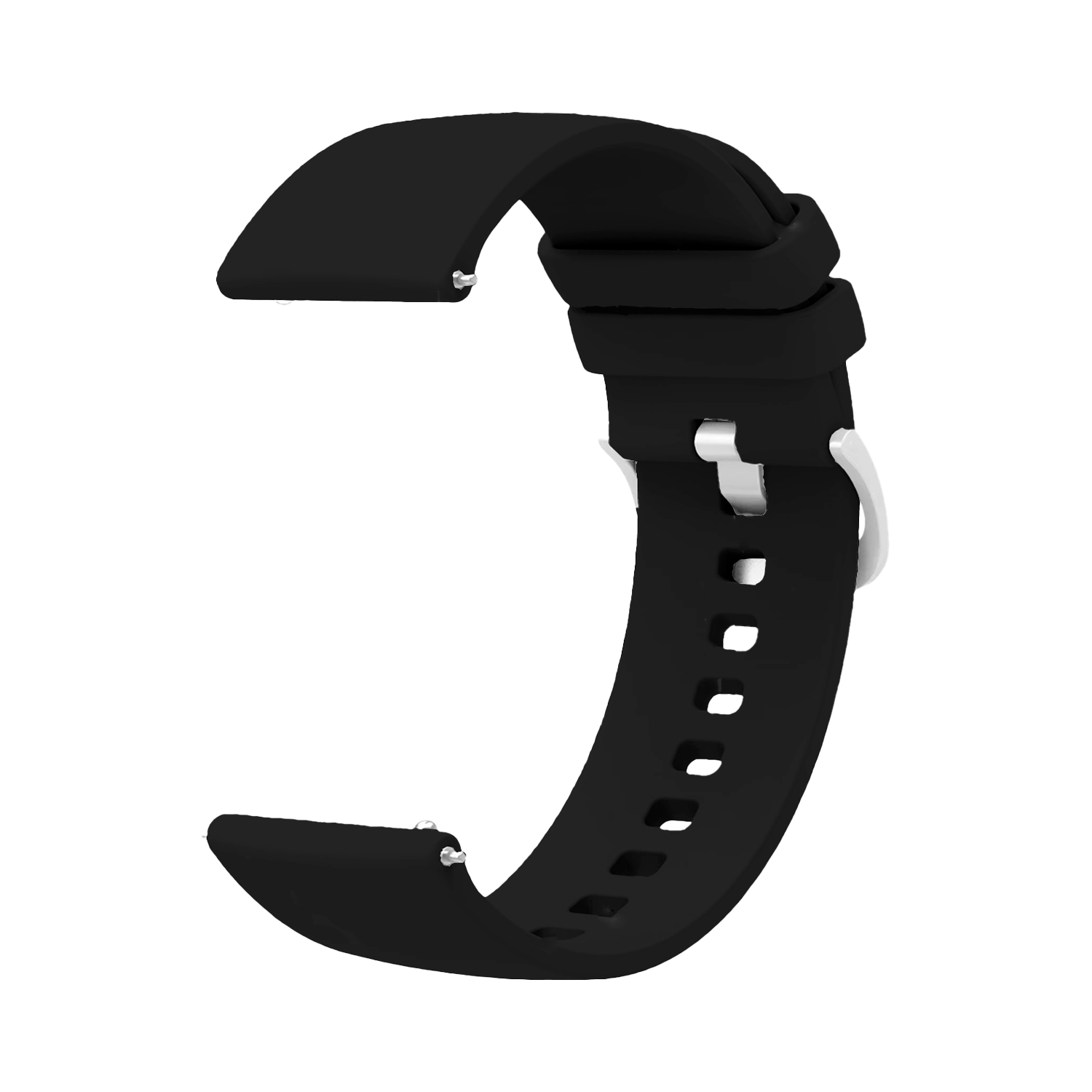 Correa reloj silicona liberacion rapida v2 18 mm Negro