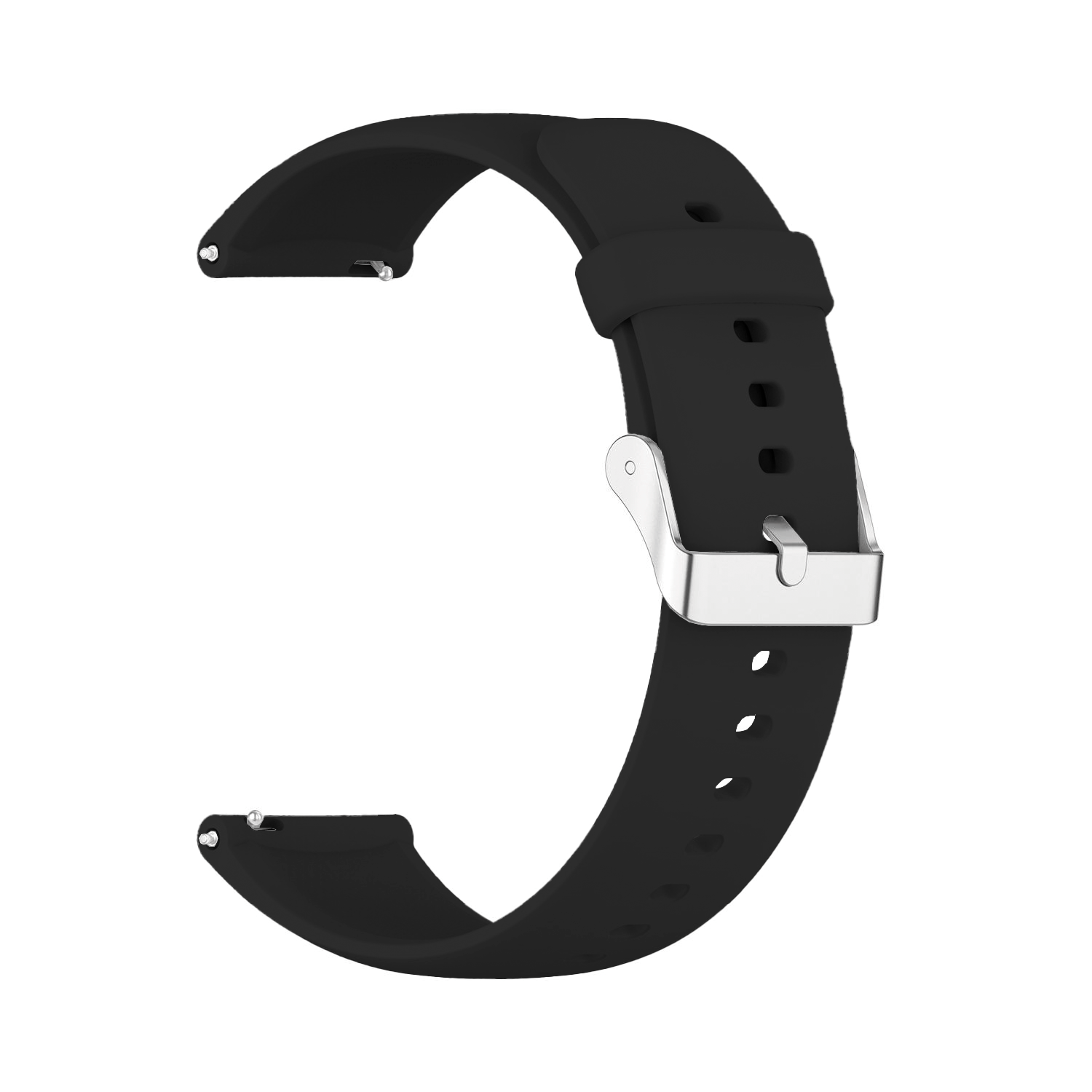 Correa reloj silicona liberacion rapida v2 18 mm Negro