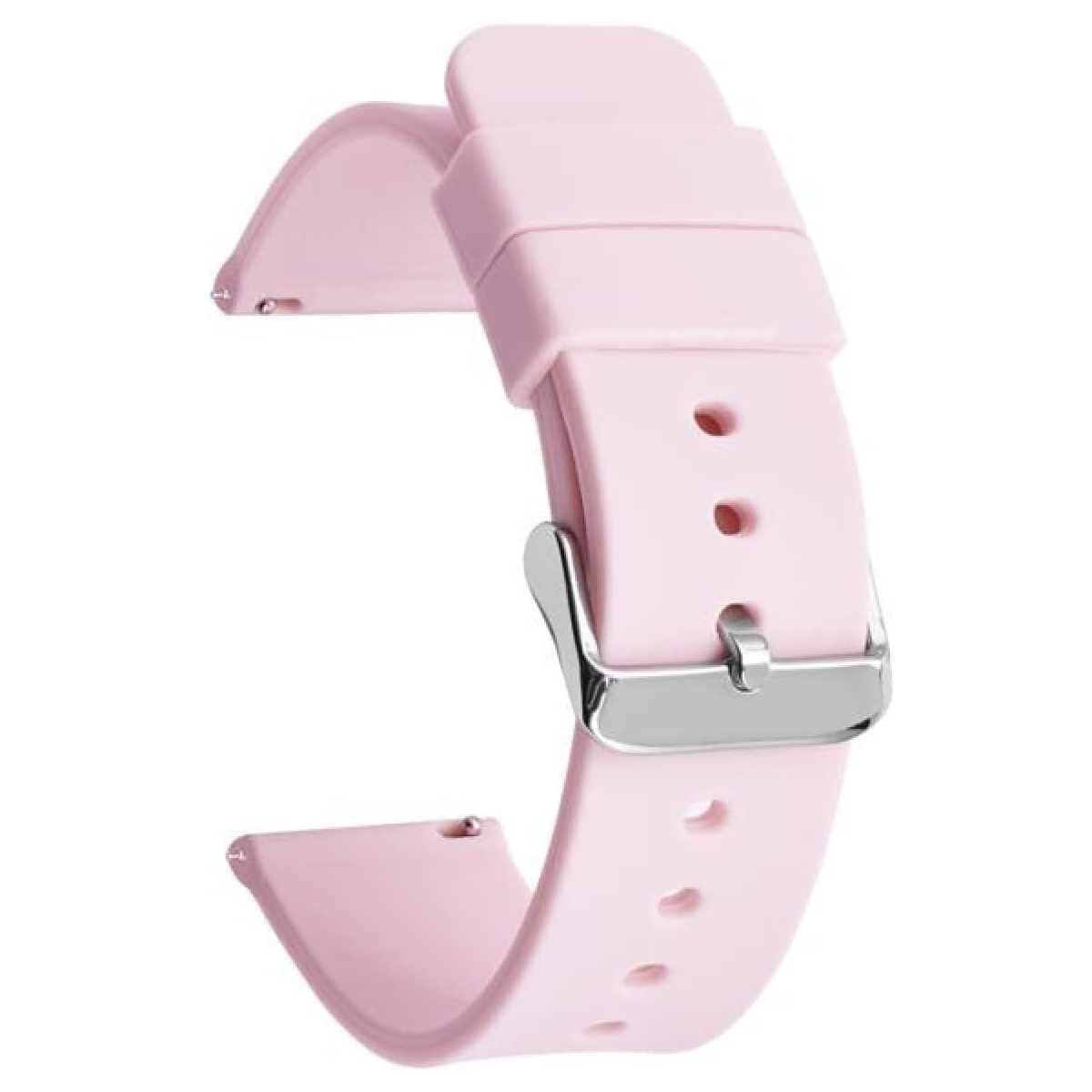 Correa reloj silicona liberacion rapida 20 mm Rosa claro