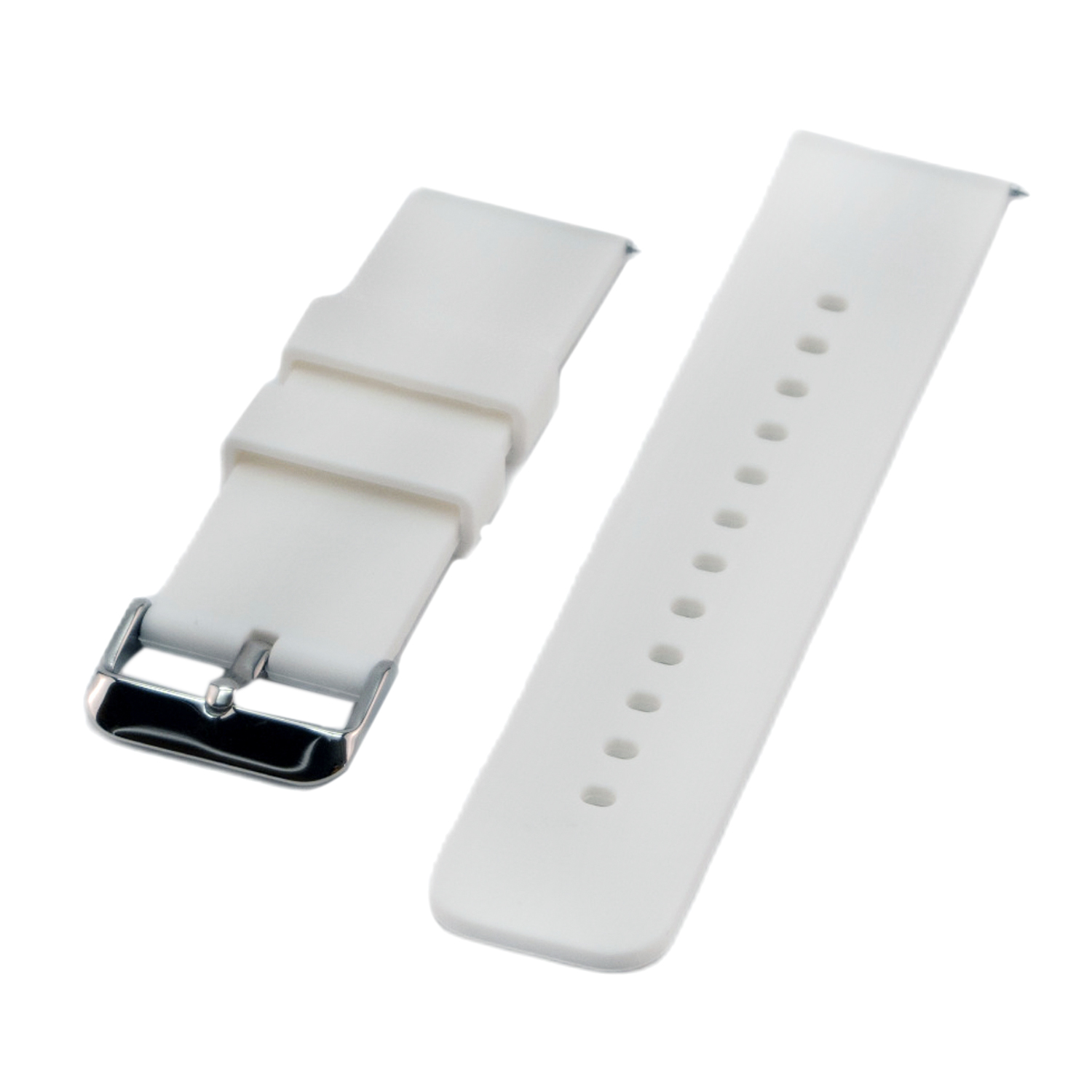 Correa reloj silicona liberacion rapida 22 mm Blanco