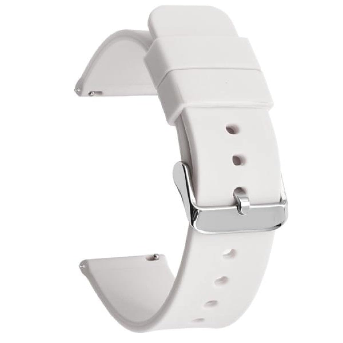 Correa reloj silicona liberacion rapida 22 mm Blanco