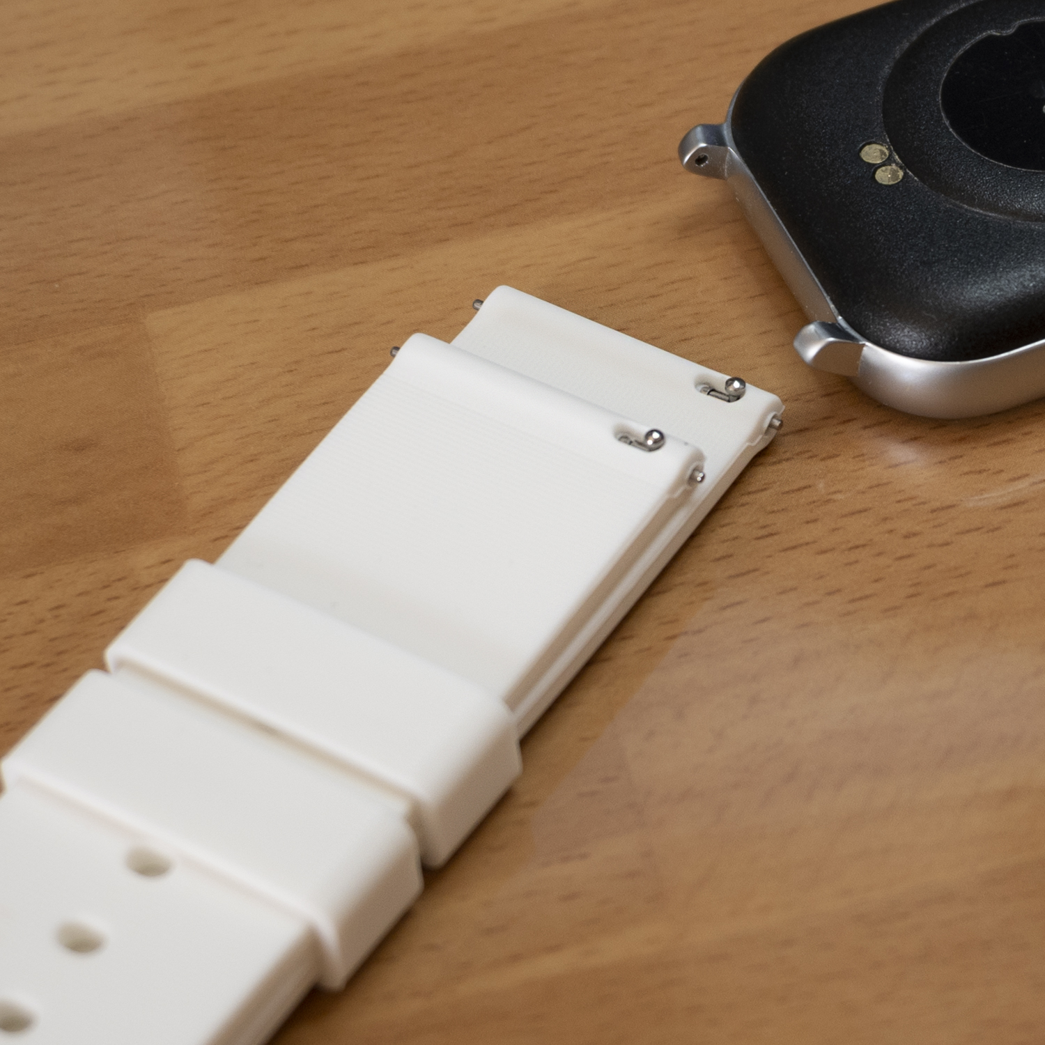Correa reloj silicona liberacion rapida 22 mm Blanco