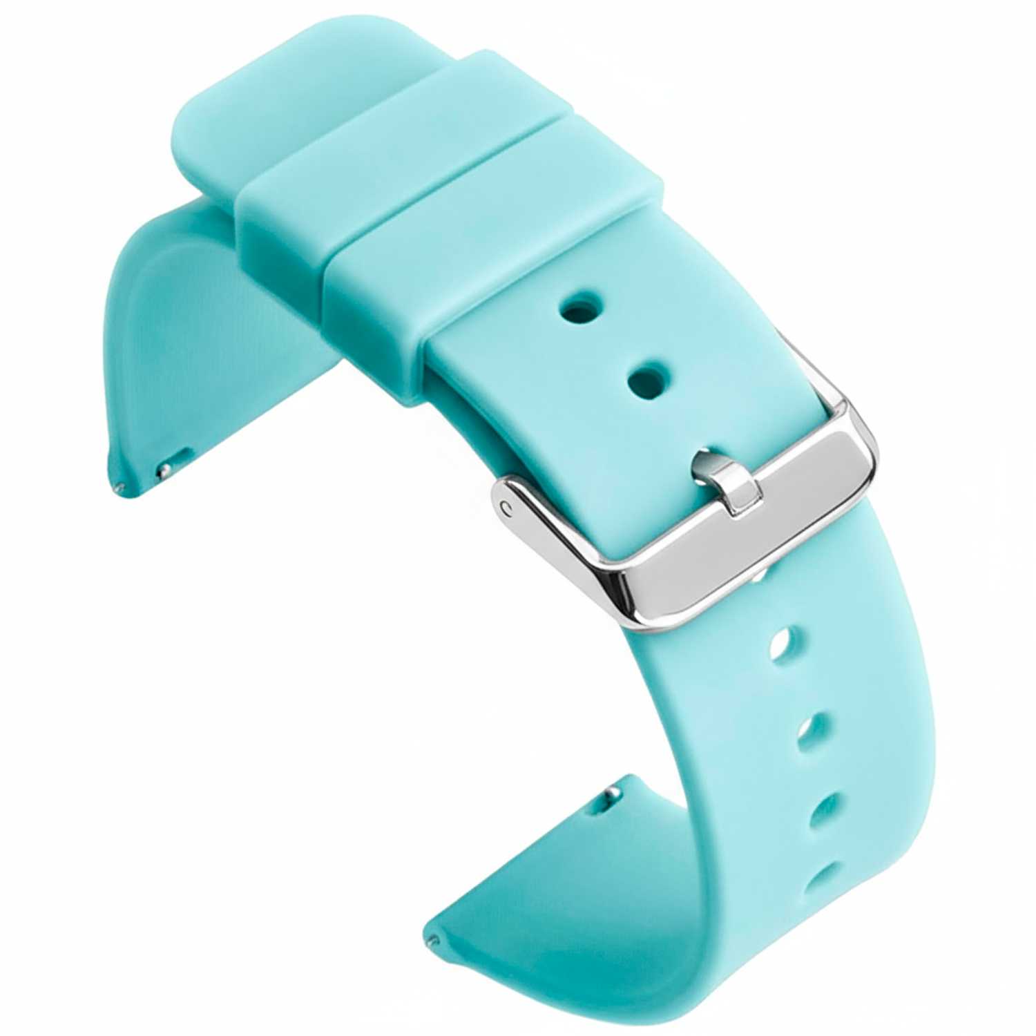 Correa Reloj Silicona Liberación Rápida 22 mm Verde claro