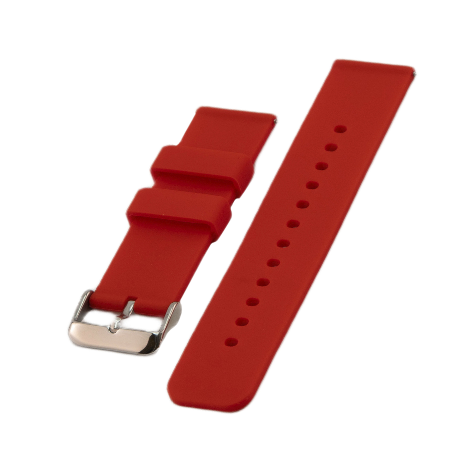 Correa reloj silicona liberacion rapida 24 mm Rojo