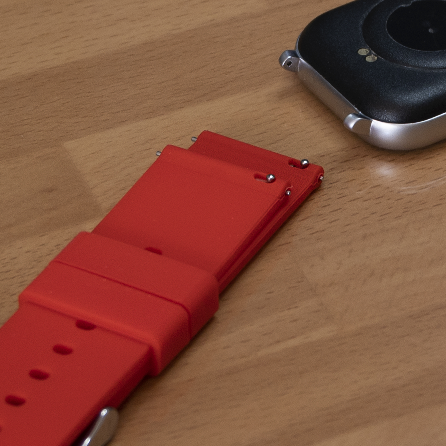Correa reloj silicona liberacion rapida 24 mm Rojo