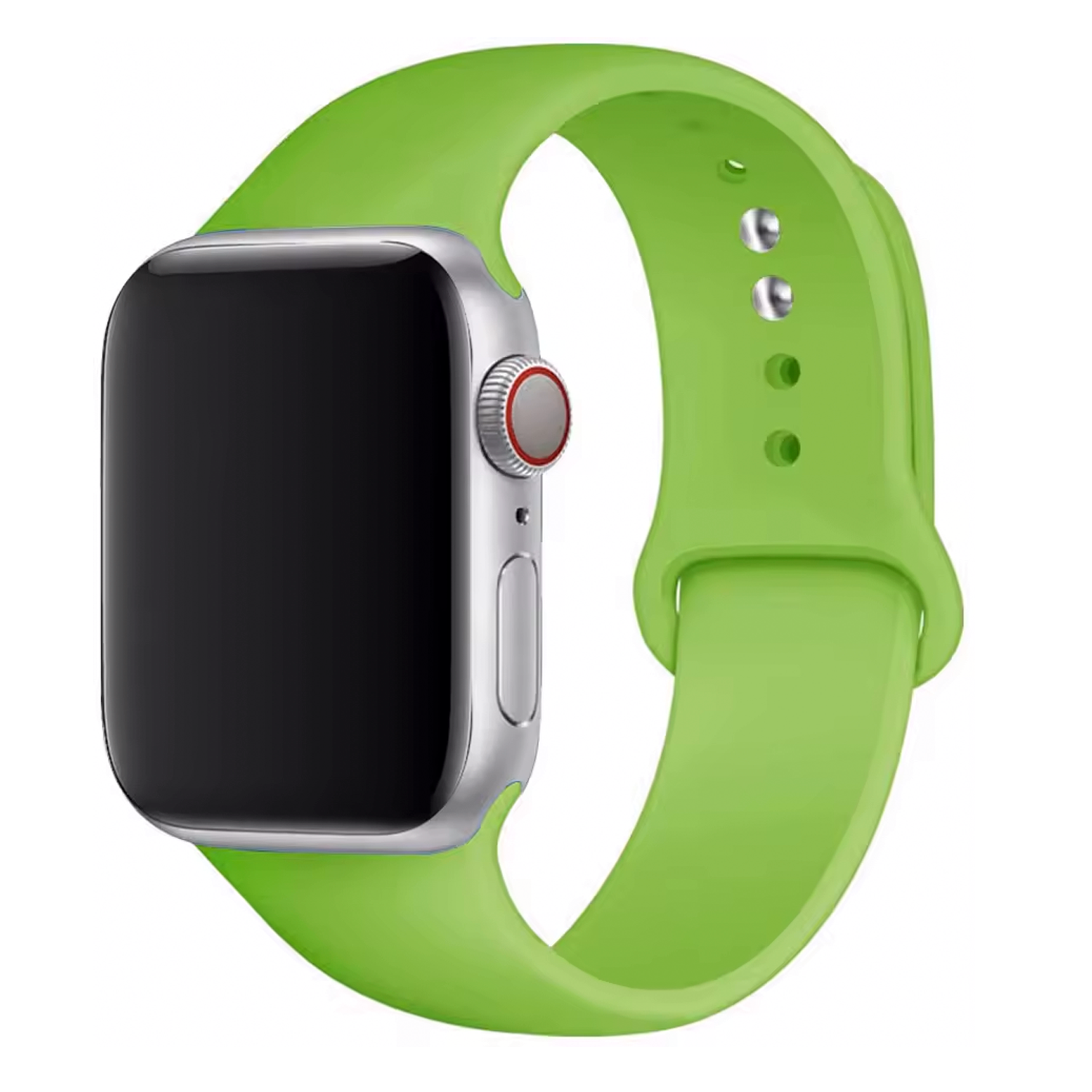 Correa Silicona Compatible Con Apple Watch Serie 10 Talla S/M  Verde claro