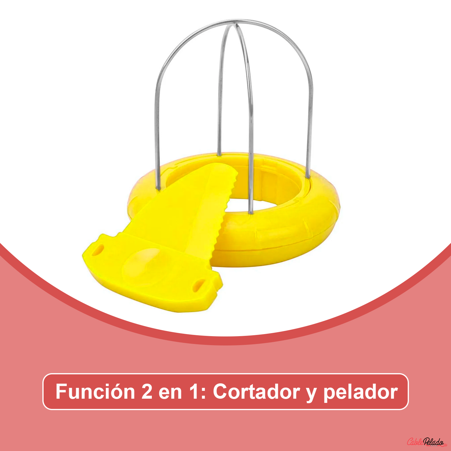 Cortador De Kiwi 2 En 1  Amarillo