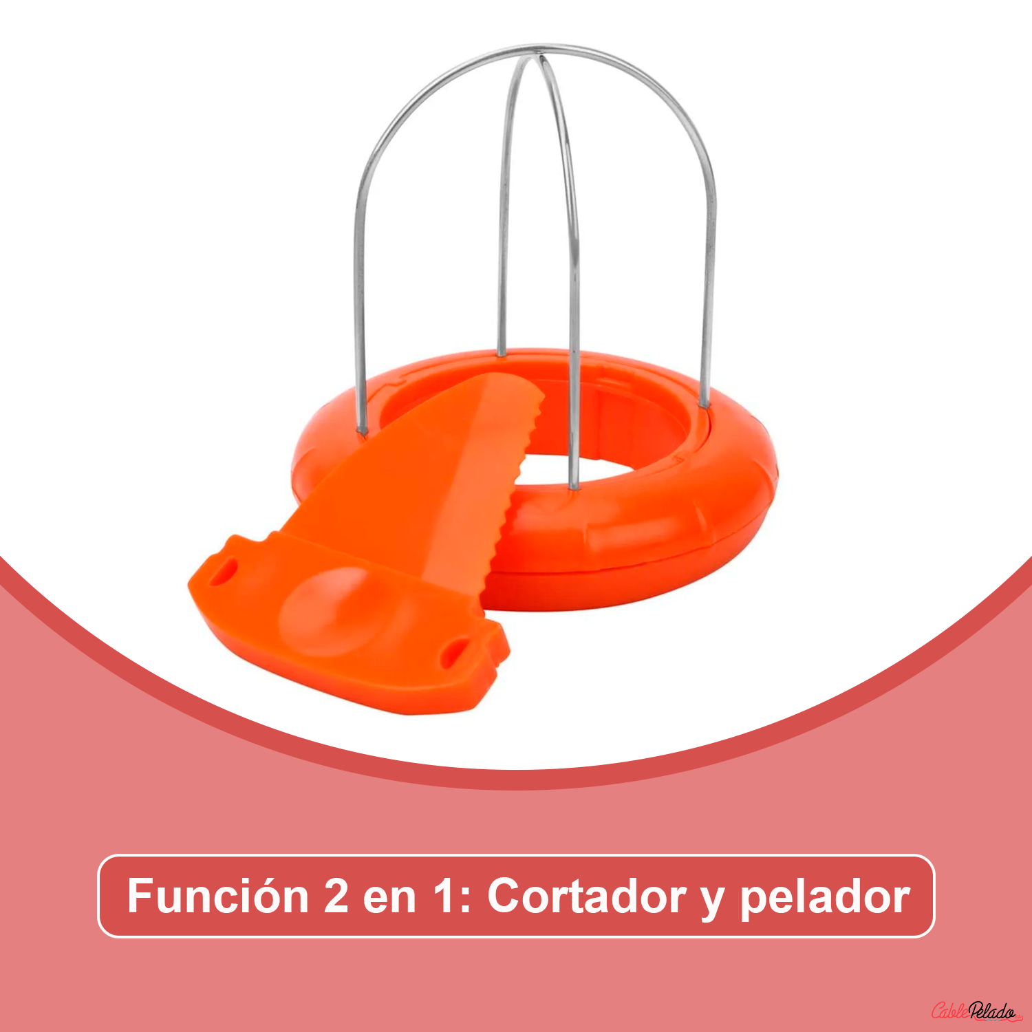 Cortador De Kiwi 2 En 1  Naranja