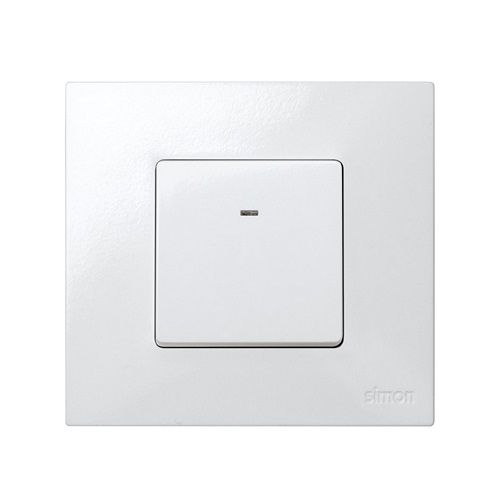Cruzamiento con luminoso ancho Simon 27 Play  Blanco 10 A
