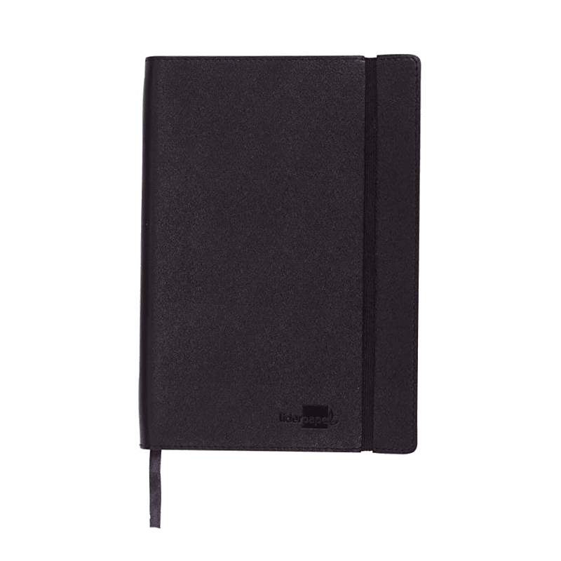 Cuaderno libreta clasico a rayas A6 Negro
